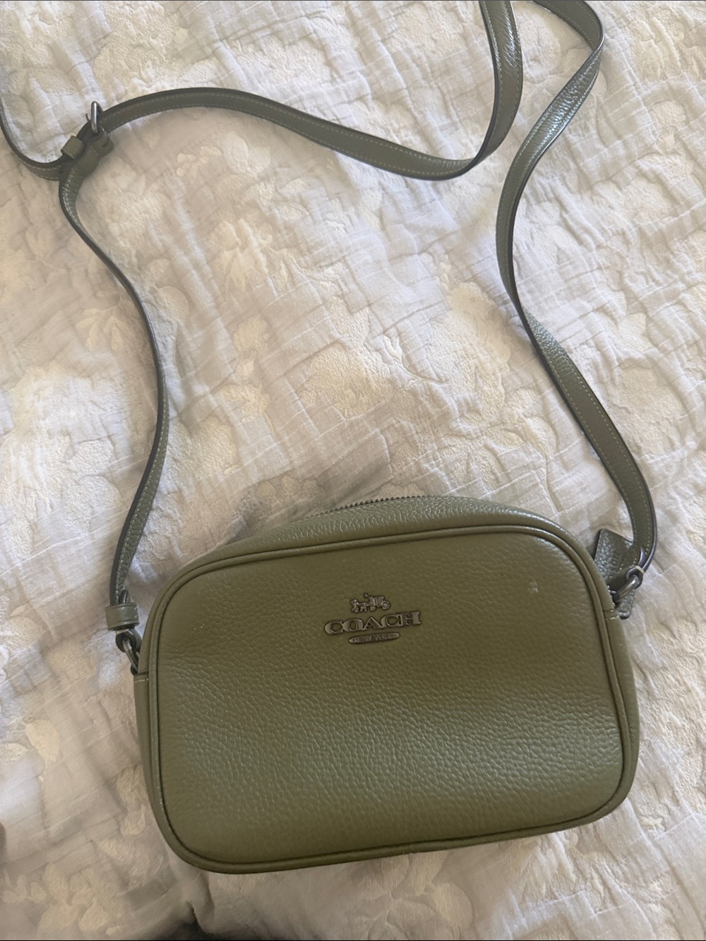 Coach Olive Pebbled Leather Crossbody Bag